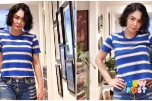 5 Gaya Yuni Shara saat banjir ini bikin gagal fokus