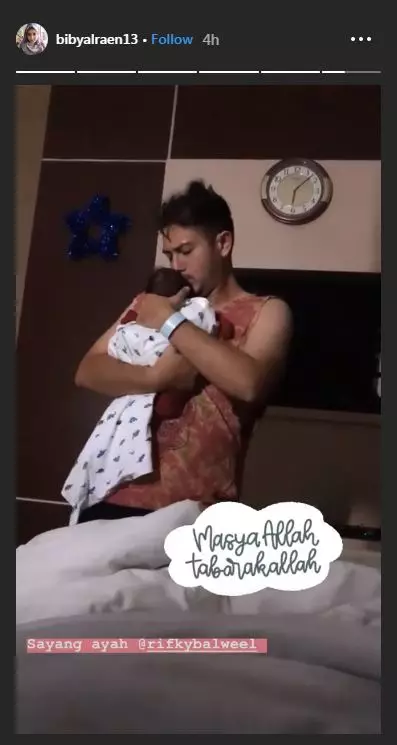 Rifky dan Biby anak pertama  Instagram 