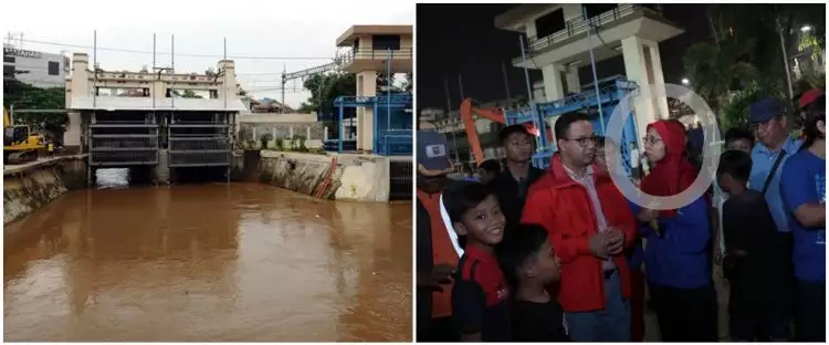 Perjuangan petugas pintu air Manggarai tembus banjir, bikin terenyuh