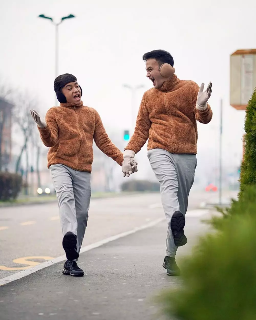 Ruben dan Betrand baju kembar  Instagram 