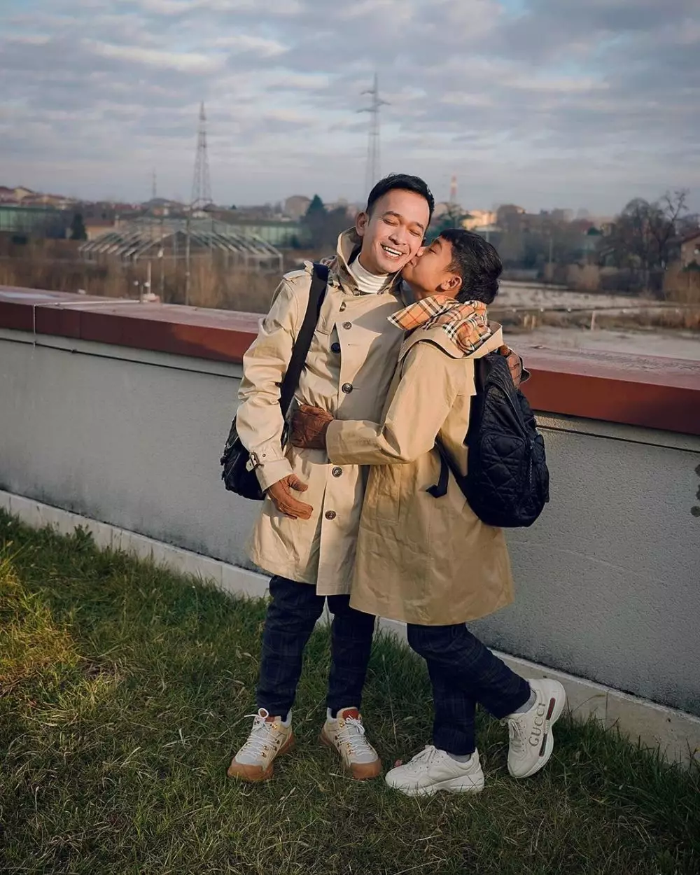 Ruben dan Betrand baju kembar  Instagram 