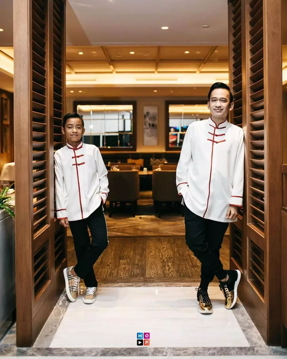 Ruben dan Betrand baju kembar  Instagram 