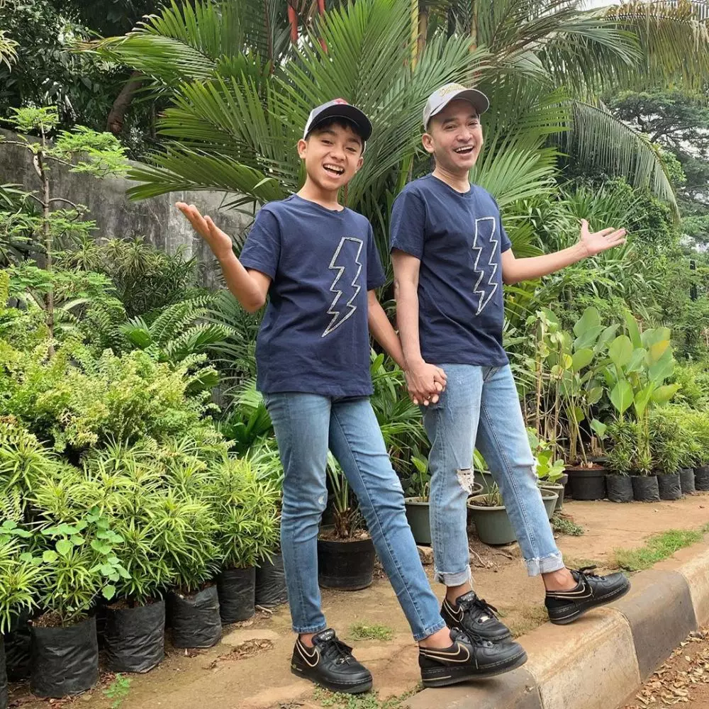 Ruben dan Betrand baju kembar  Instagram 