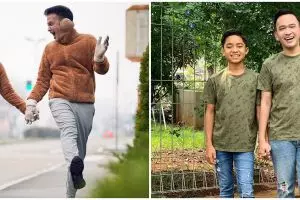 10 Gaya Ruben Onsu & Betrand Peto pakai baju kembar, kompak