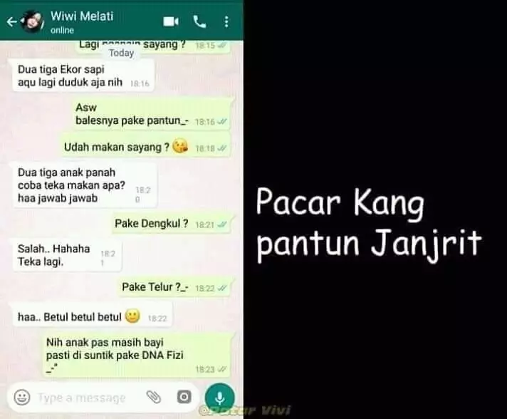 chat wa lucu tipe pacar ngakak © Twitter/@ggoodboy_ chat wa lucu tipe pacar ngakak © Twitter/@ggoodboy_