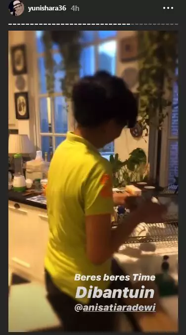 yuni shara bersih-bersih © 2020 brilio.net