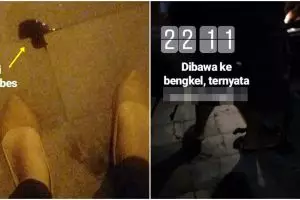 Dikira oli motor bocor, usai dibawa ke bengkel hasilnya kocak