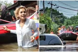 Aksi 5 seleb bantu korban banjir Jakarta, bikin salut