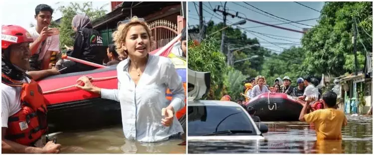 Aksi 5 seleb bantu korban banjir Jakarta, bikin salut