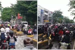 Banjir mulai surut, jadwal KRL dan ganjil genap berjalan normal