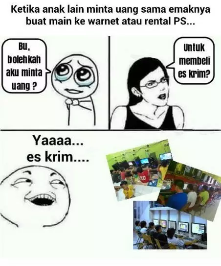 meme minta duit sama emak 1cak