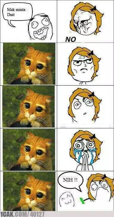 meme minta duit sama emak 1cak