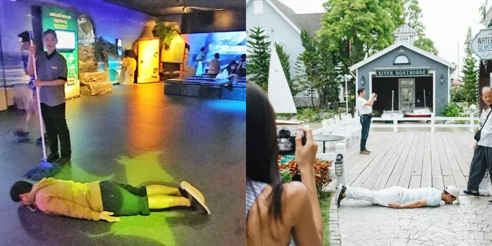 Aksi nyeleneh seleb liburan  Instagram  Aksi nyeleneh seleb liburan  Instagram