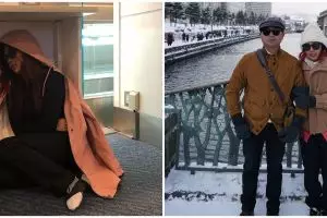 Tingkah nyeleneh 5 seleb pas liburan, bikin tepuk jidat