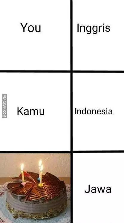 meme bahasa jawa vs indonesia ketawa © berbagai sumber