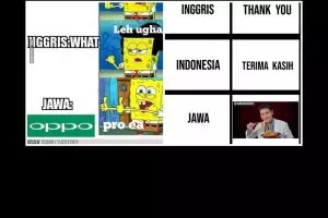 11 Meme lucu bahasa Jawa vs bahasa Indonesia, bikin ketawa