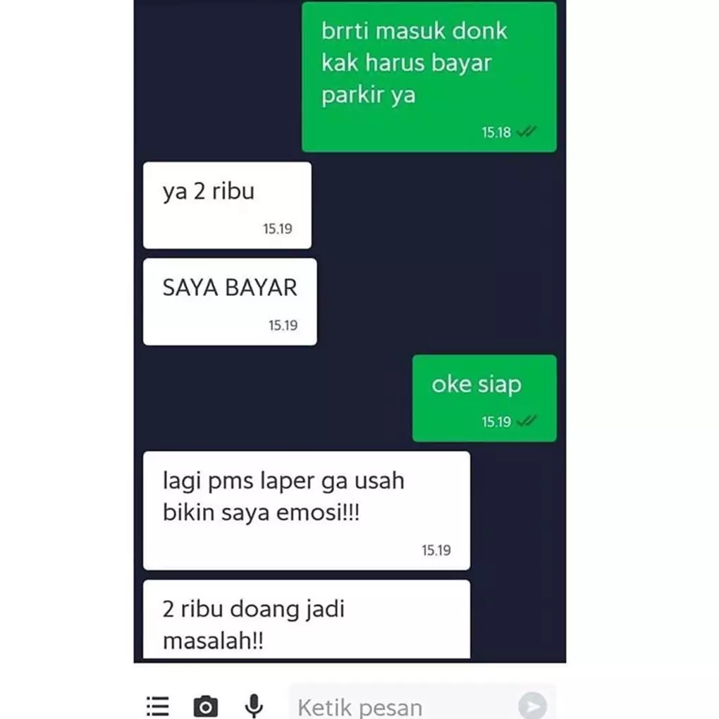 10 Chat penumpang ojek online lagi 'PMS' ini bikin auto ngegas