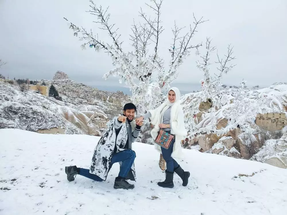  7 Momen seru Ammar Zoni dan Irish Bella main salju di Turki Instagram/@ammarzoni  @_irishbella_