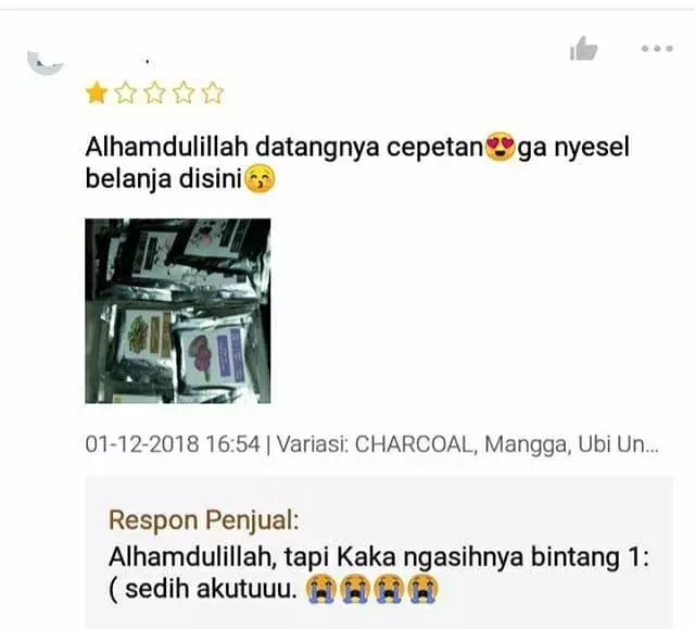 respons testimoni penjual berbagai sumber