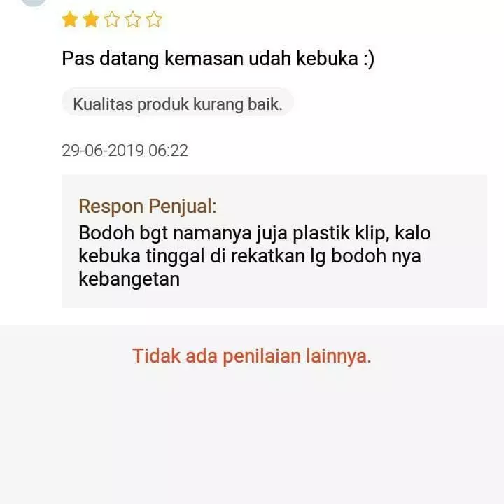 respons testimoni penjual berbagai sumber