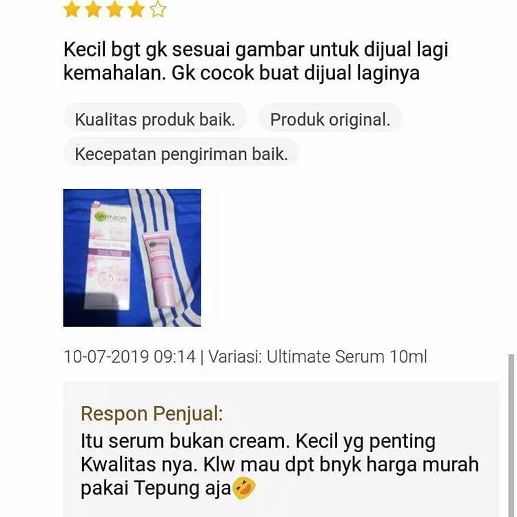 respons testimoni penjual berbagai sumber