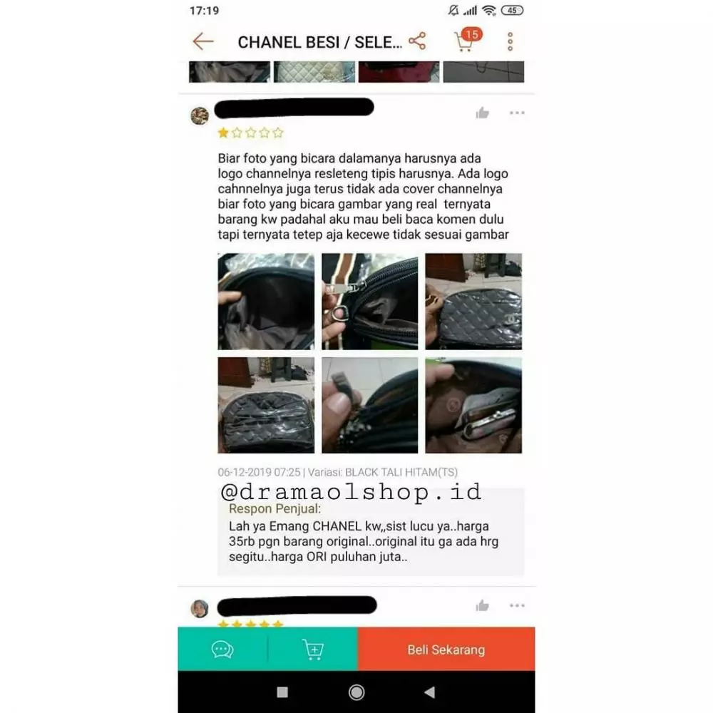 respons testimoni penjual berbagai sumber