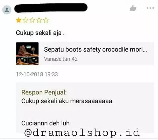 respons testimoni penjual berbagai sumber