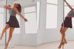 6 Pesona Prilly Latuconsina saat berlatih pole dance, memukau