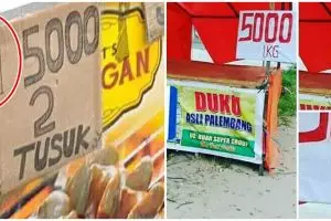 10 Tulisan harga dagangan ini absurd, bikin mikir dua kali