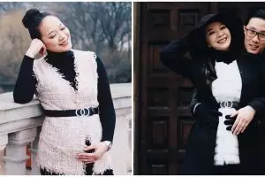 10 Potret babymoon Yuanita Christiani & suami di Inggris, romantis