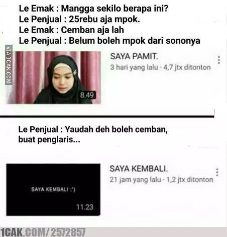 meme emak pas belanja berbagai sumber