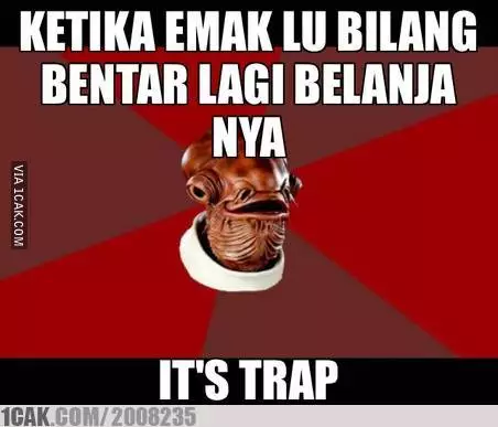 meme emak pas belanja berbagai sumber