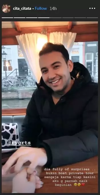 5 Momen Cita Citata dilamar kekasih di Belanda, romantis abis © 2020 instagram.com