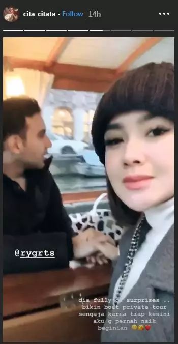 5 Momen Cita Citata dilamar kekasih di Belanda, romantis abis © 2020 instagram.com