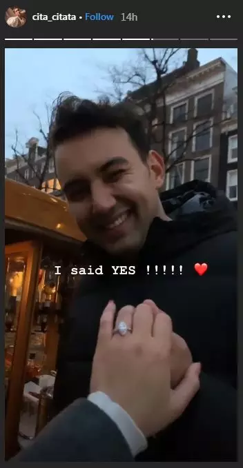 5 Momen Cita Citata dilamar kekasih di Belanda, romantis abis © 2020 instagram.com