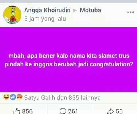 status facebook minta bantuan © berbagai sumber