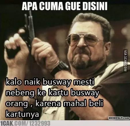 meme naik bus kota berbagai sumber