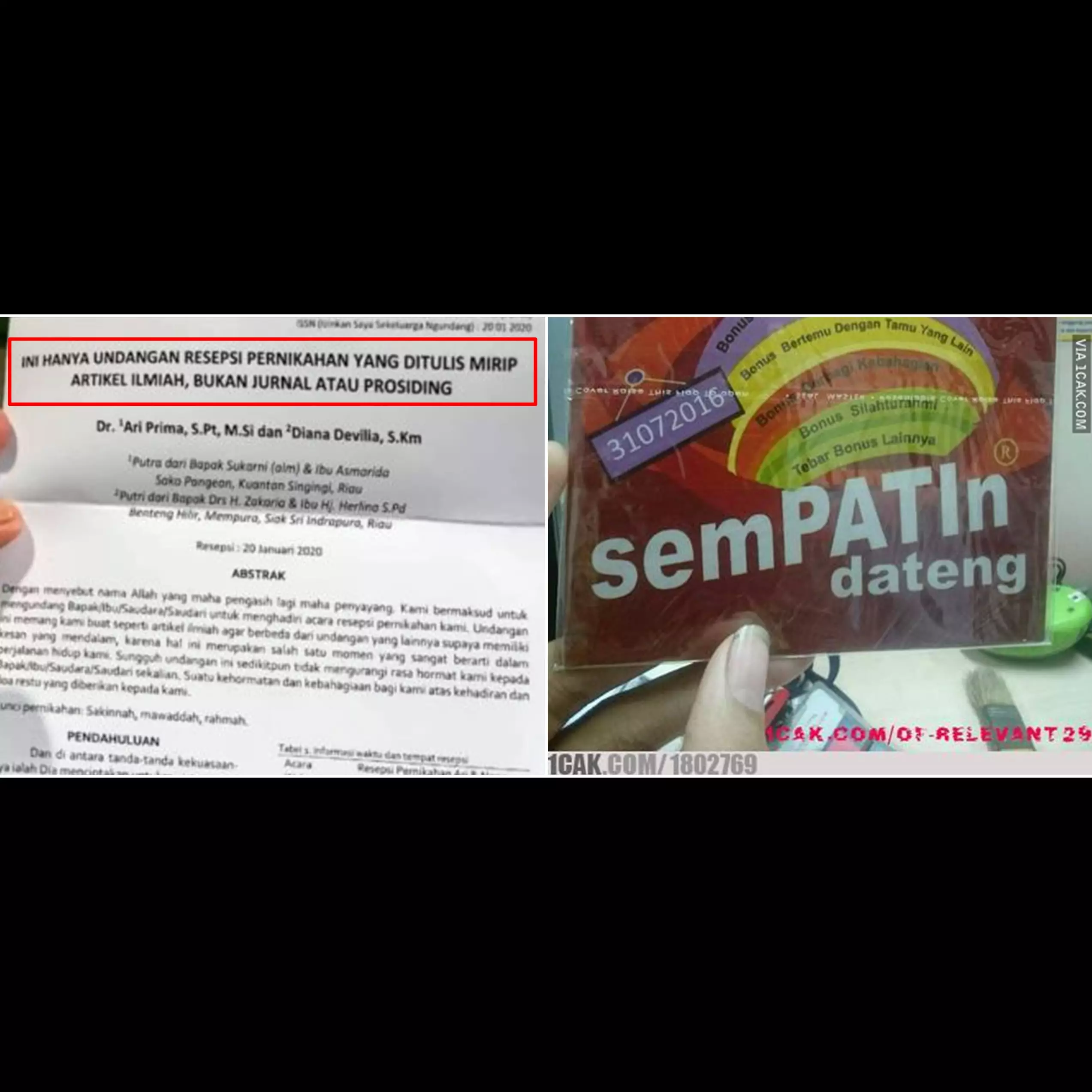 15 Desain undangan pernikahan lucu ini bikin cekikikan