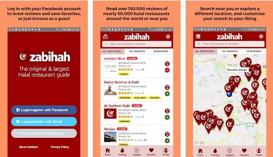 Aplikasi pencarian makanan halal freepik.com