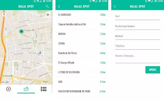 Aplikasi pencarian makanan halal freepik.com