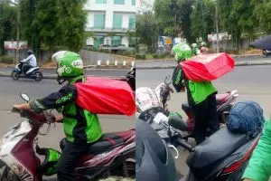 6 Momen awkward driver ojek online antar barang pesanan, kocak