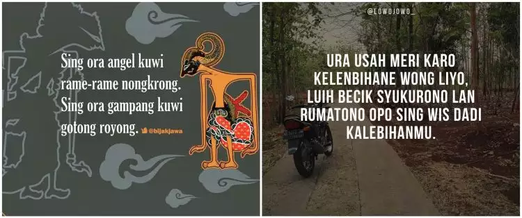 59 Kata-kata motivasi kehidupan bahasa Jawa, menyentuh hati