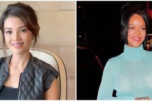 10 Potret bukti Farah Quinn mirip Rihanna, bak fotokopi