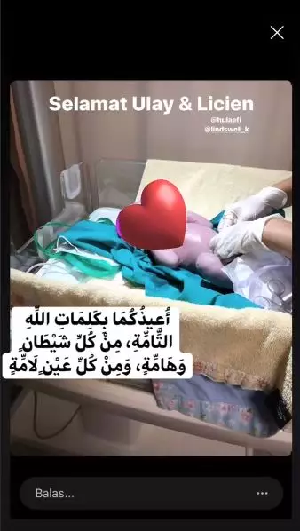 Lindswell anak pertama instagram 