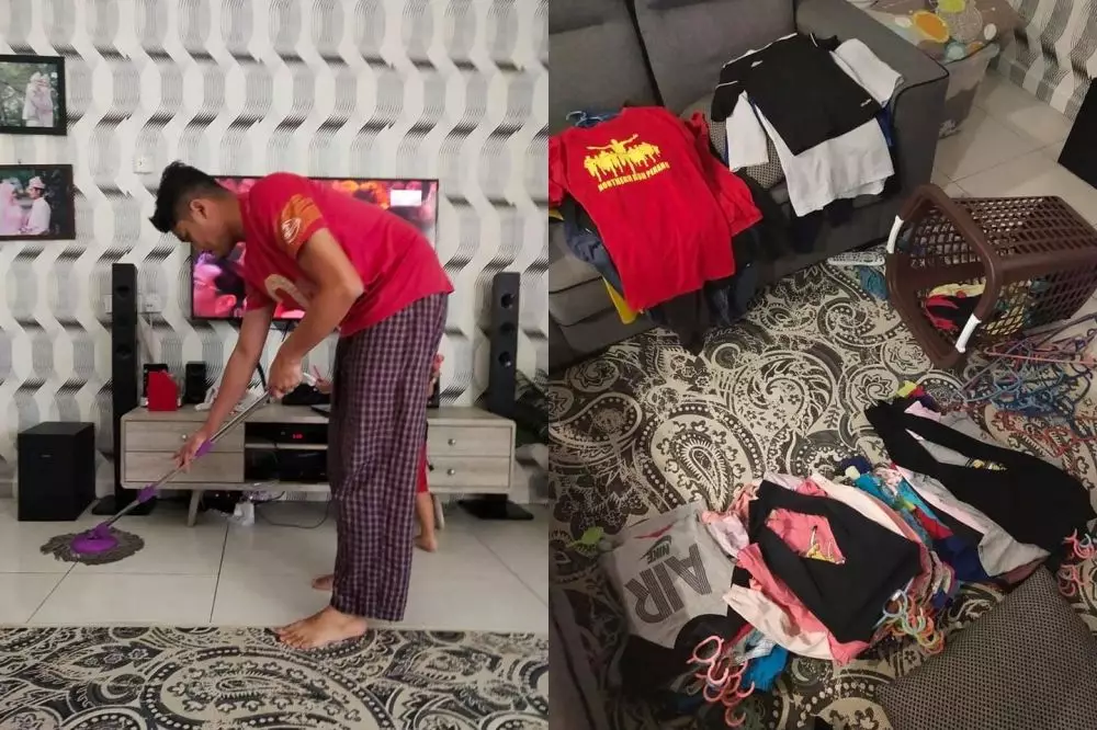 suami gantikan peran istri susah © Facebook/fendybby suami gantikan peran istri susah © Facebook/fendybby