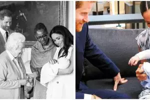 8 Momen Pangeran Harry dan Meghan Markle momong baby Archie