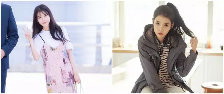 12 Inspirasi fashion idol K-Pop IU, simpel bisa buat ke kampus