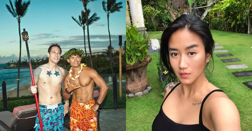 Adu model tato chef Juna dan chef Renatta Instagram/@junarorimpandeyofficial