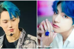 13 Potret idol K-Pop berambut biru, siapa favorit kamu?