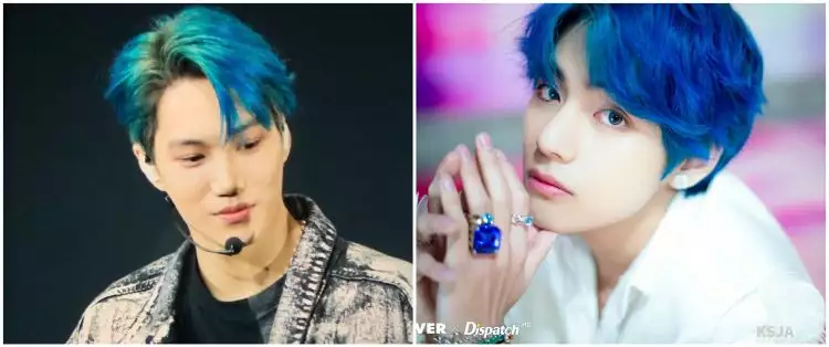 13 Potret idol K-Pop berambut biru, siapa favorit kamu?
